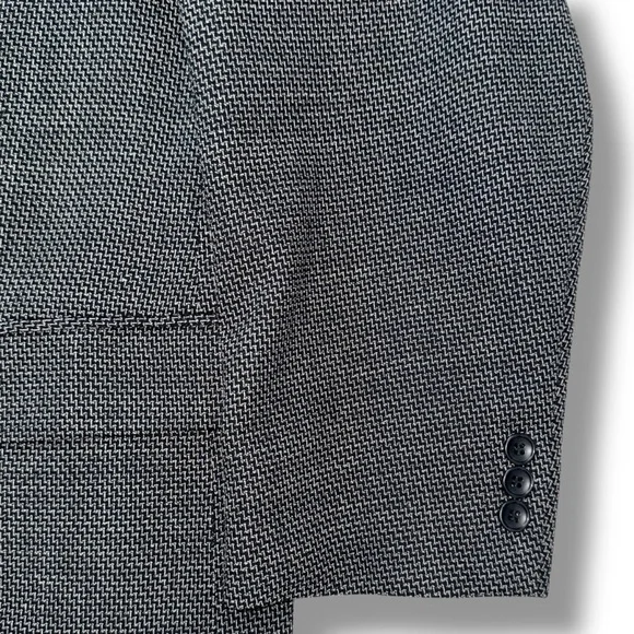 Vintage Cachet Wool Blazer 48R | Double Breasted | Made in Canada | Pure Wool - Picture 8 of 12